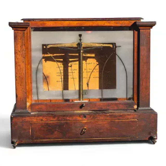Early 20th-century ‘Becker’s Sons’ cased analytical balance scale