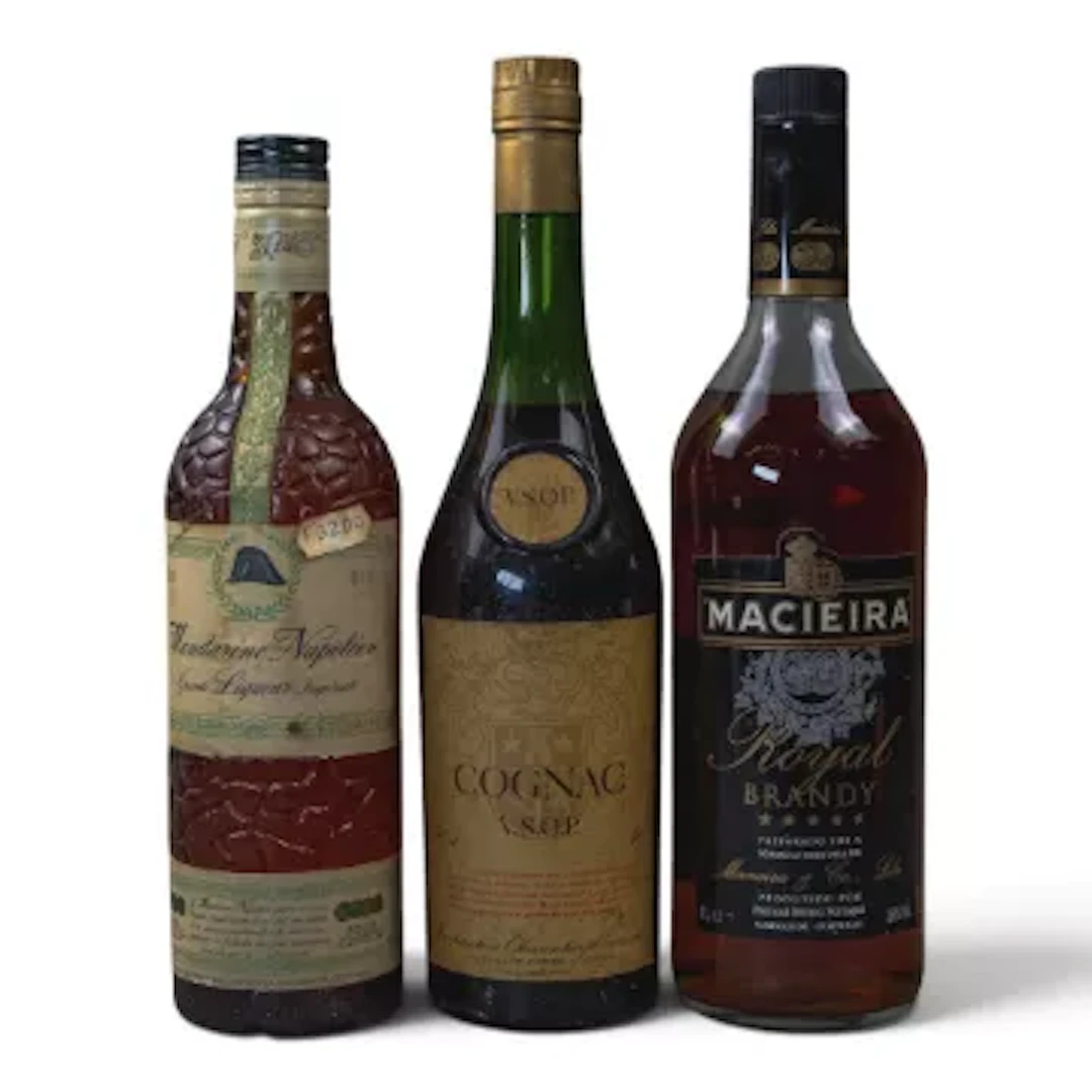 A selection of spirits to include Mandarine Napoléon Grande Liqueur