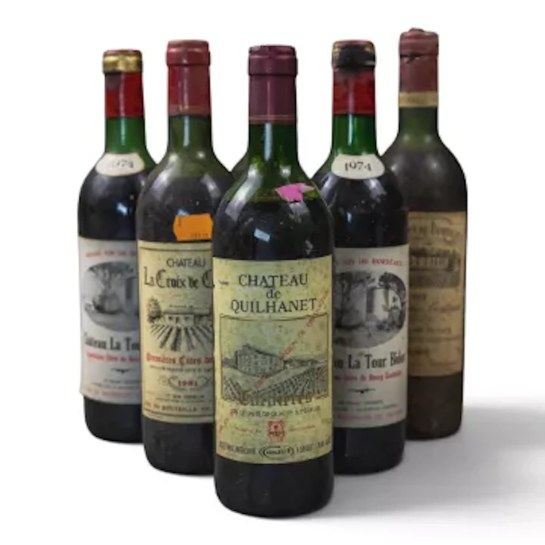 A selection of red wine to include 1974 Cháteau La Tour Bidou, two