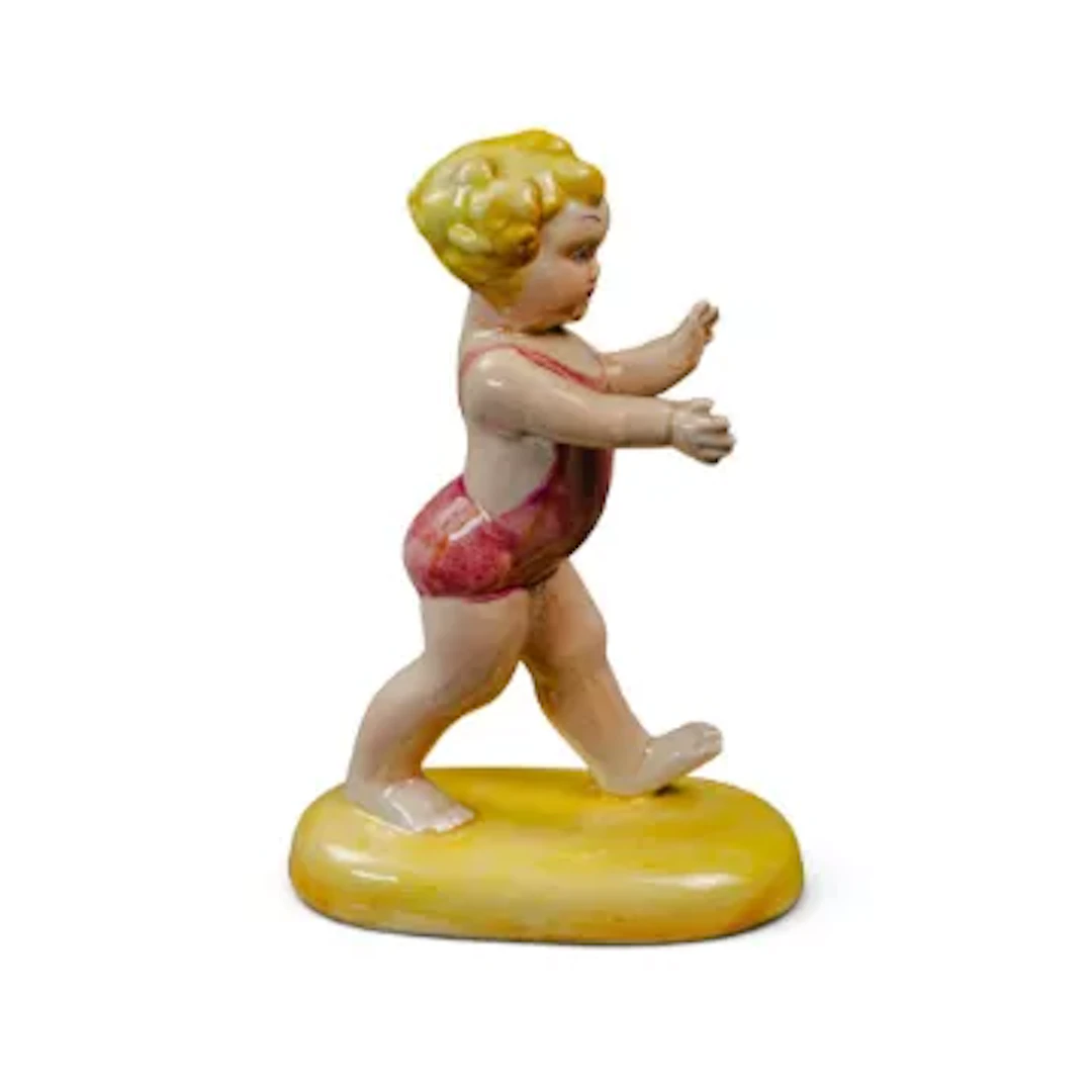 Rare Beswick figure 'Girl in Swimsuit' Model 375. h.15cm