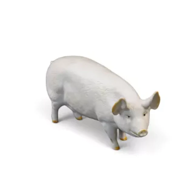 Beswick sow "Wall Queen 40th" in white matt. Model 1452A. h.7cm