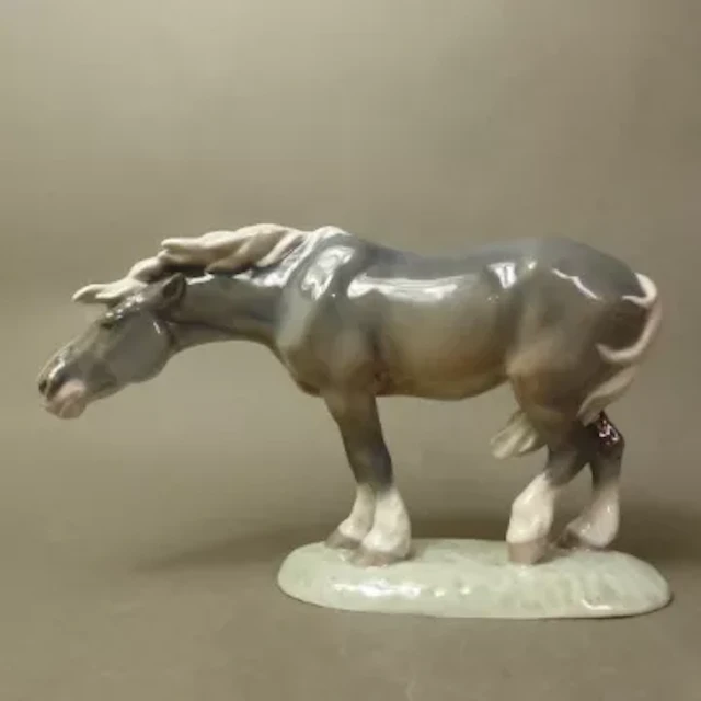 Royal Copenhagen figure 'Windswept Horse' modelled by Lauritz Jensen