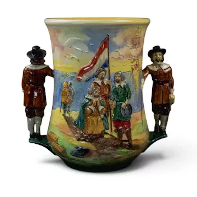 Royal Doulton large limited edition loving cup, c1935, decorated with