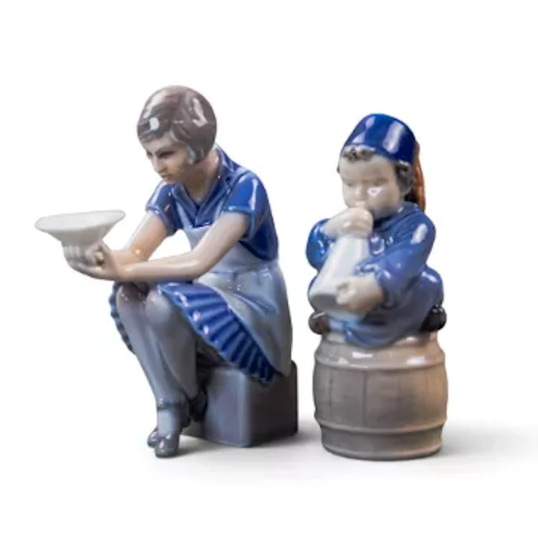 Two Copenhagen models to include Girl Sculptor model 1119 & Little