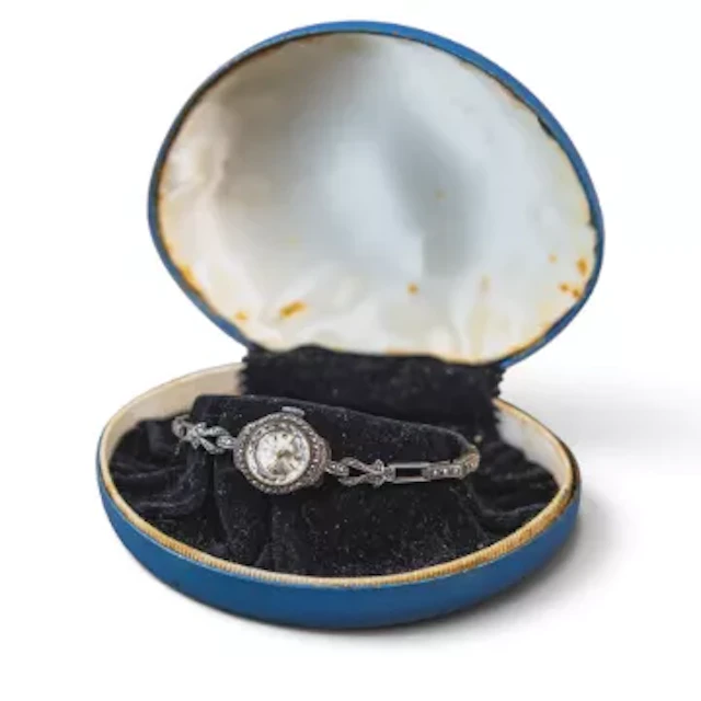 Avia ladies silver watch and silver bracelet, set with marcasite.