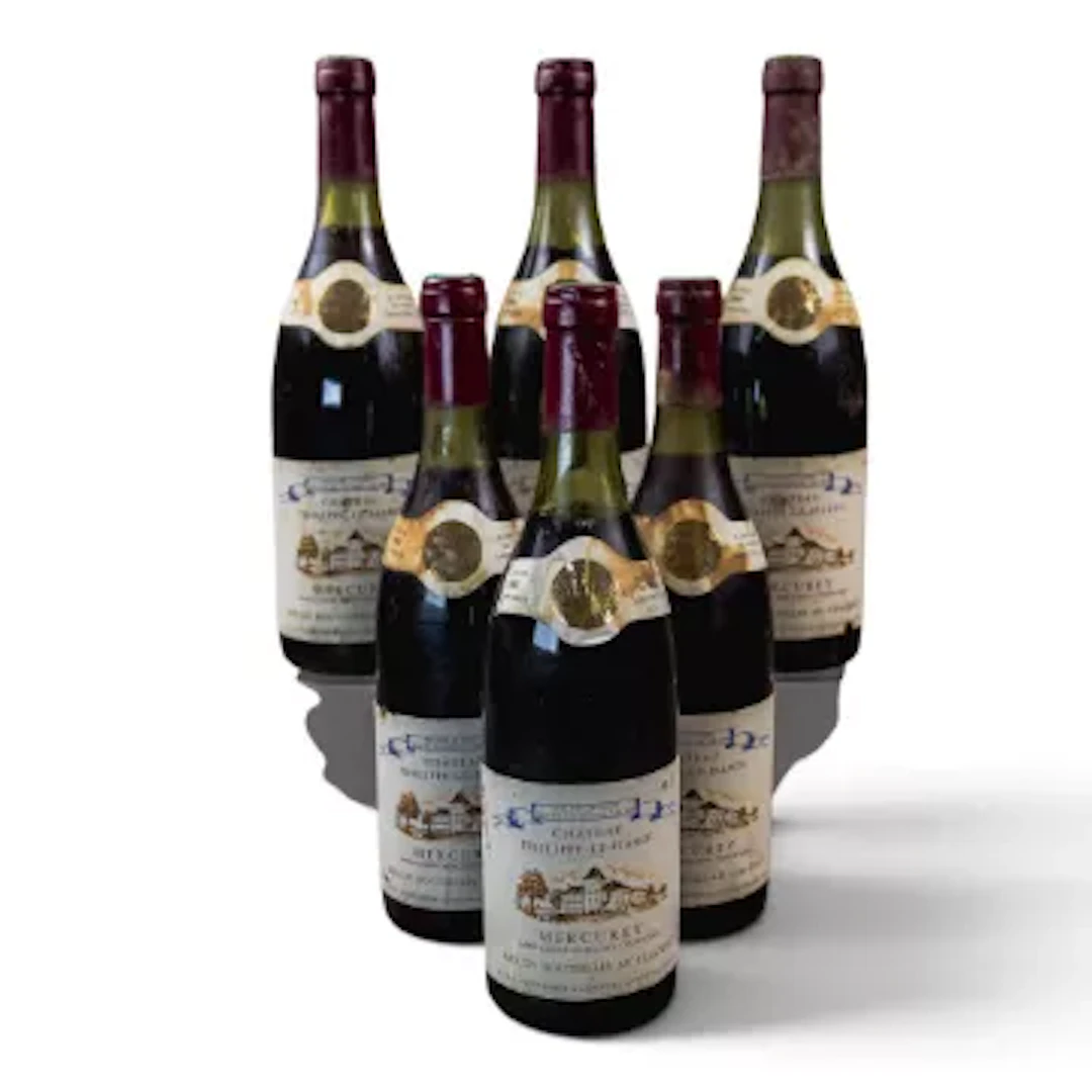 Chateau Philippe-Le-Hardi Mercury, 1980 Pinot Noir, six bottles of