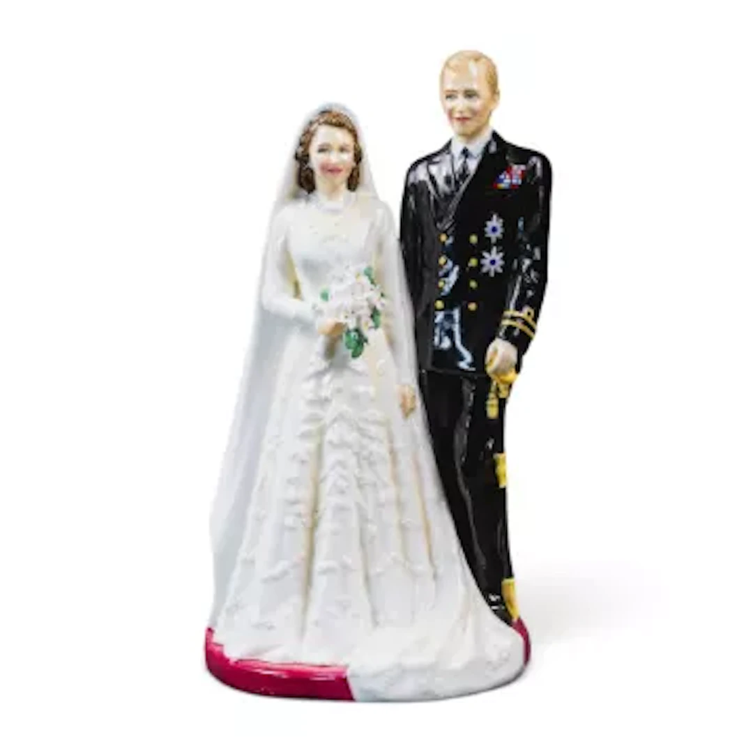 Royal Doulton, double figure HM The Queen and HRH The Duke of Edinburgh
