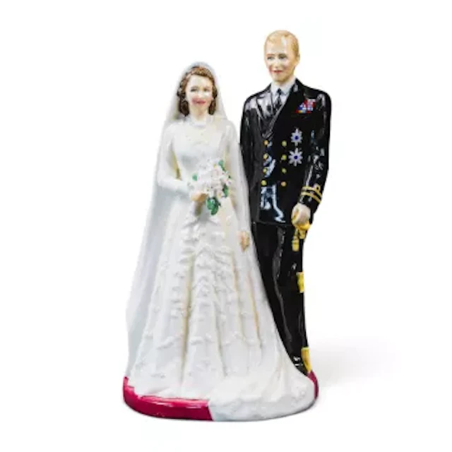 Royal Doulton, double figure HM The Queen and HRH The Duke of Edinburgh