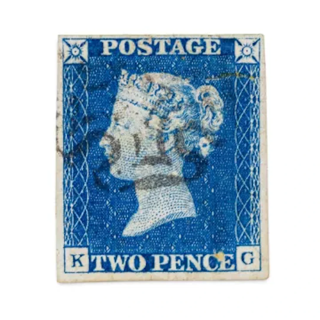 GB 2d two pence 1840 4 marginal stamp, nice black MC cancel.