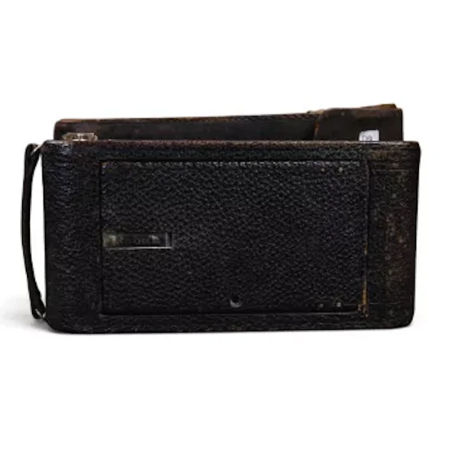 Eastman Kodak Company no.3a folding pocket camera with original leather case.