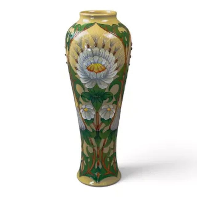 A Moorcroft trial vase in the 'Dent De Lion' design by Rachel Bishop