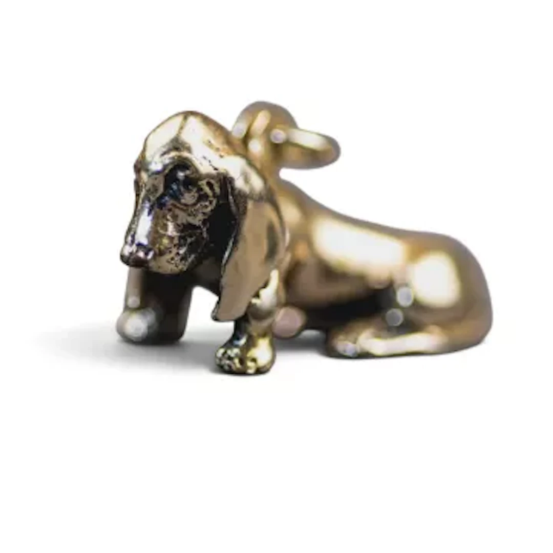 Silver pendant as a dachshund, marked 800, L.4.25cm 51.2g.