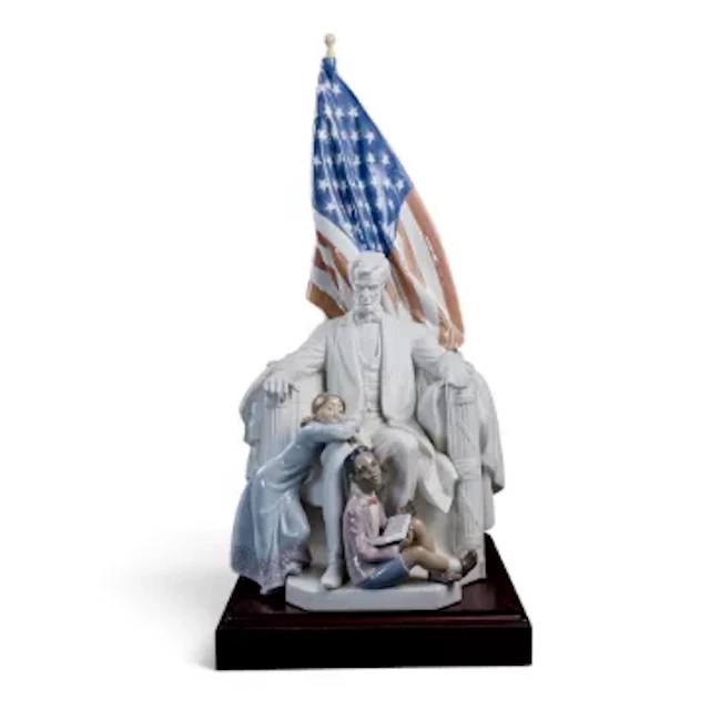 A large prestige limited edition Lladro figure of Abraham Lincoln