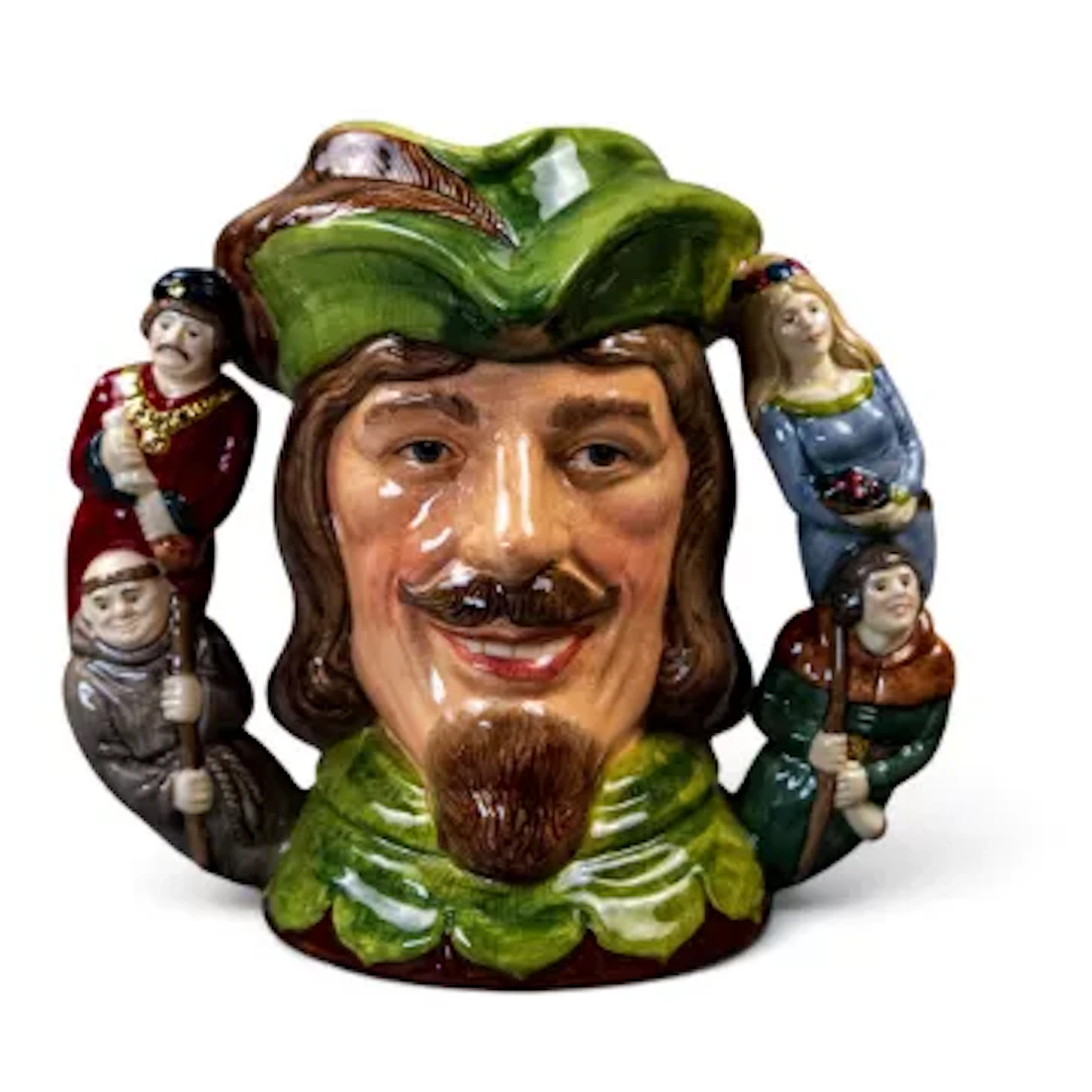 Royal Doulton twin handled character jug Robin Hood D6998, number