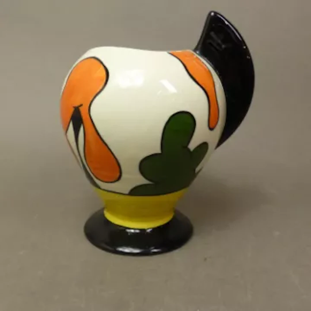 Lorna Bailey House and Path pattern vase, Old Ellgreave backstamp