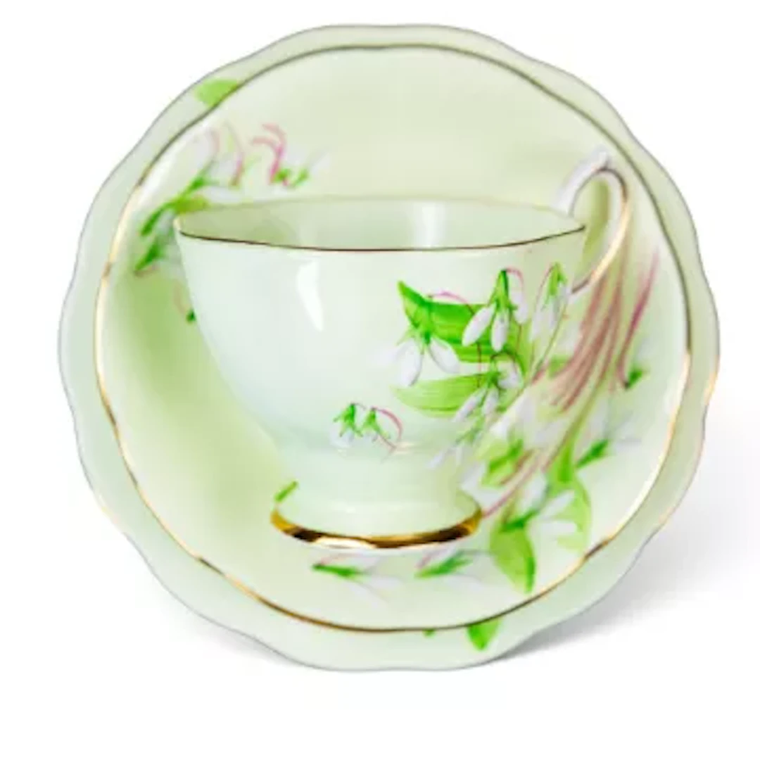 Royal Albert 'Laurentian Snowdrop' part tea set to include - eight