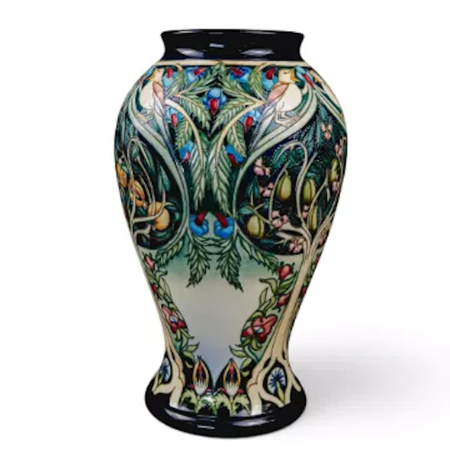 A large Moorcroft prestige limited edition vase in the Caravan design