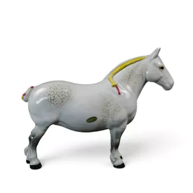 Rare Beswick Suffolk Punch in grey with disquiet dapples Ch. Hasse