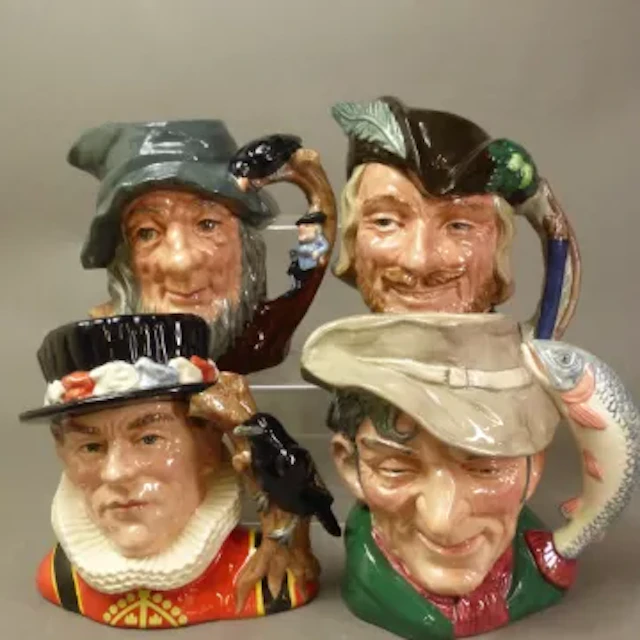Royal Doulton large character jugs to include The Yeoman of the Guard