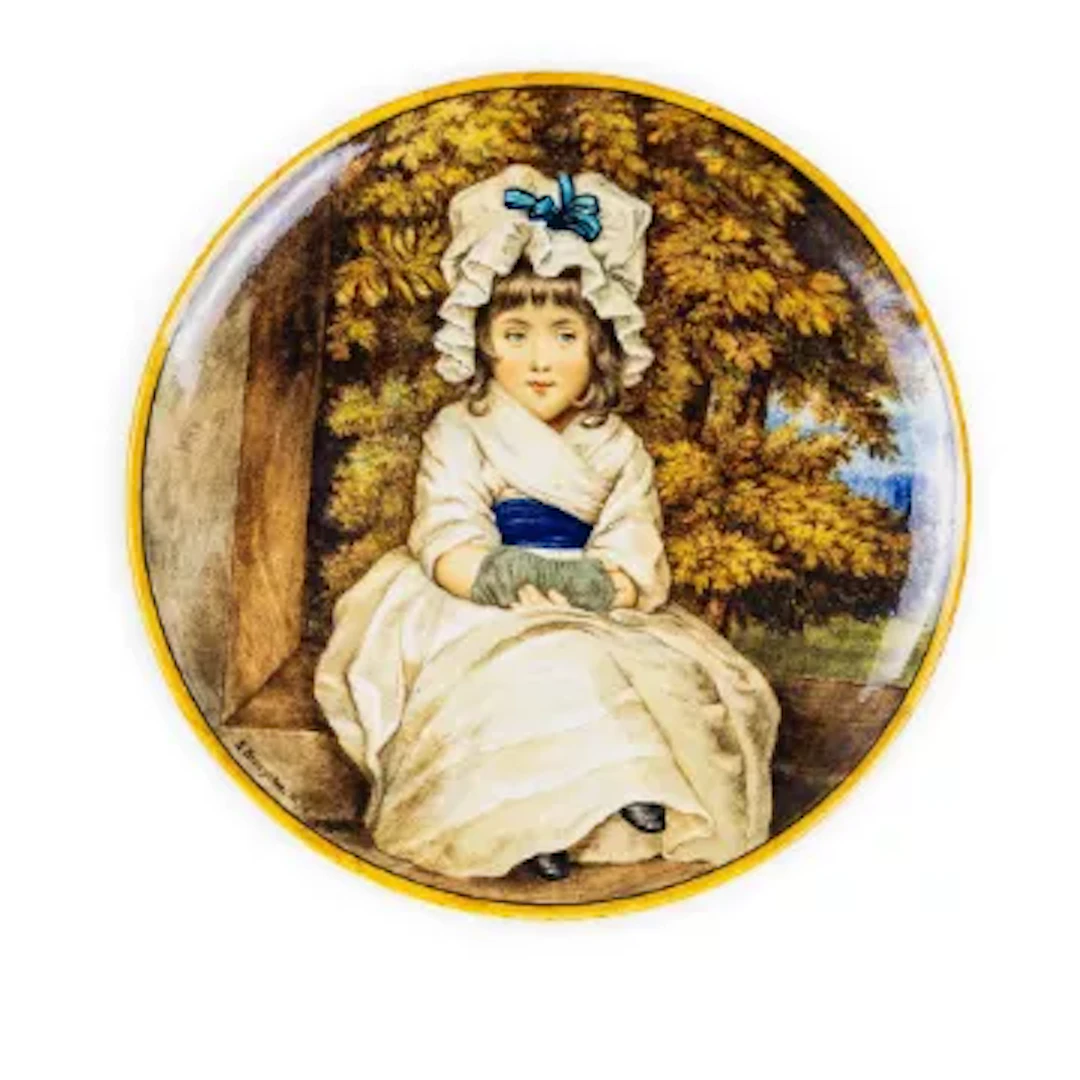 A 19th century Minton charger featuring Penelope Boothby, based on