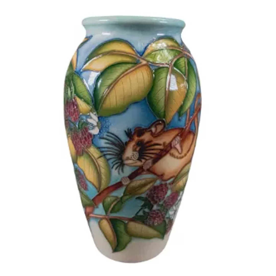Moorcroft Harvest Mouse trial vase dated 2017, h.18cm.