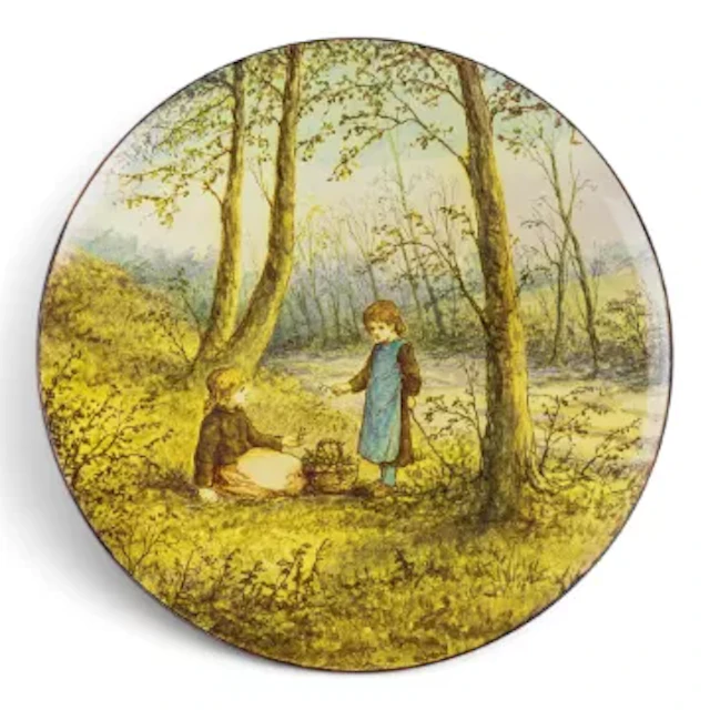 Linnie Watt for Doulton Lambeth, A large faience earthenware charger