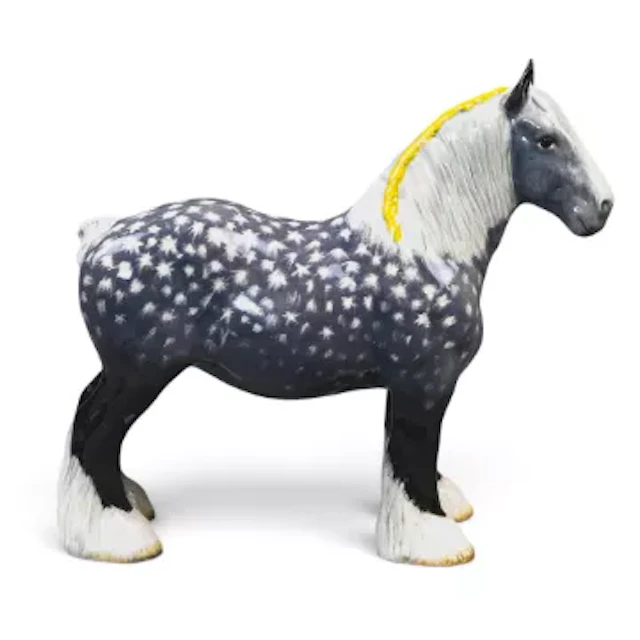 Rare Beswick 818 shire in 'Star Burst'. h.22cm