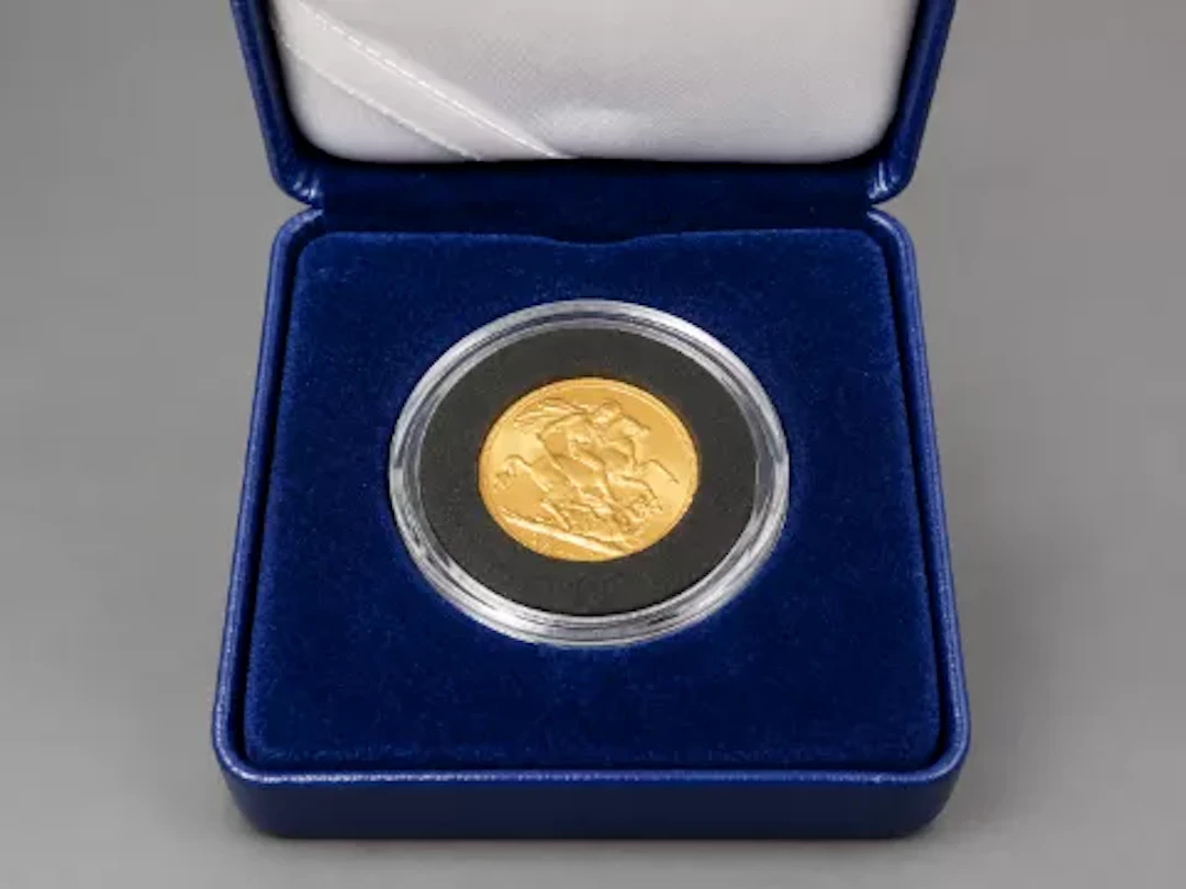 1912 gold full Sovereign, 8g.