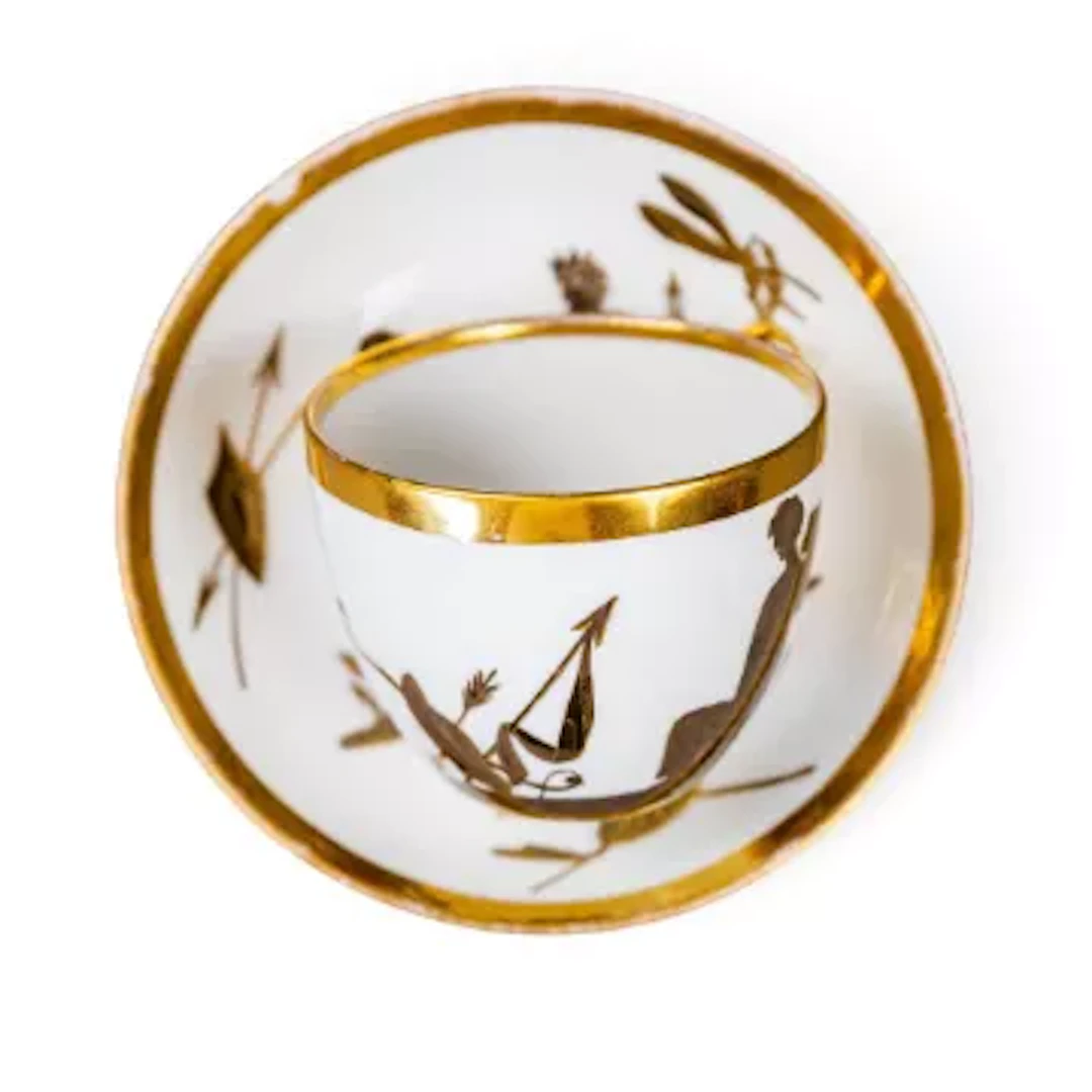 A Coalport 19th century service, neoclassical transfer printed on
