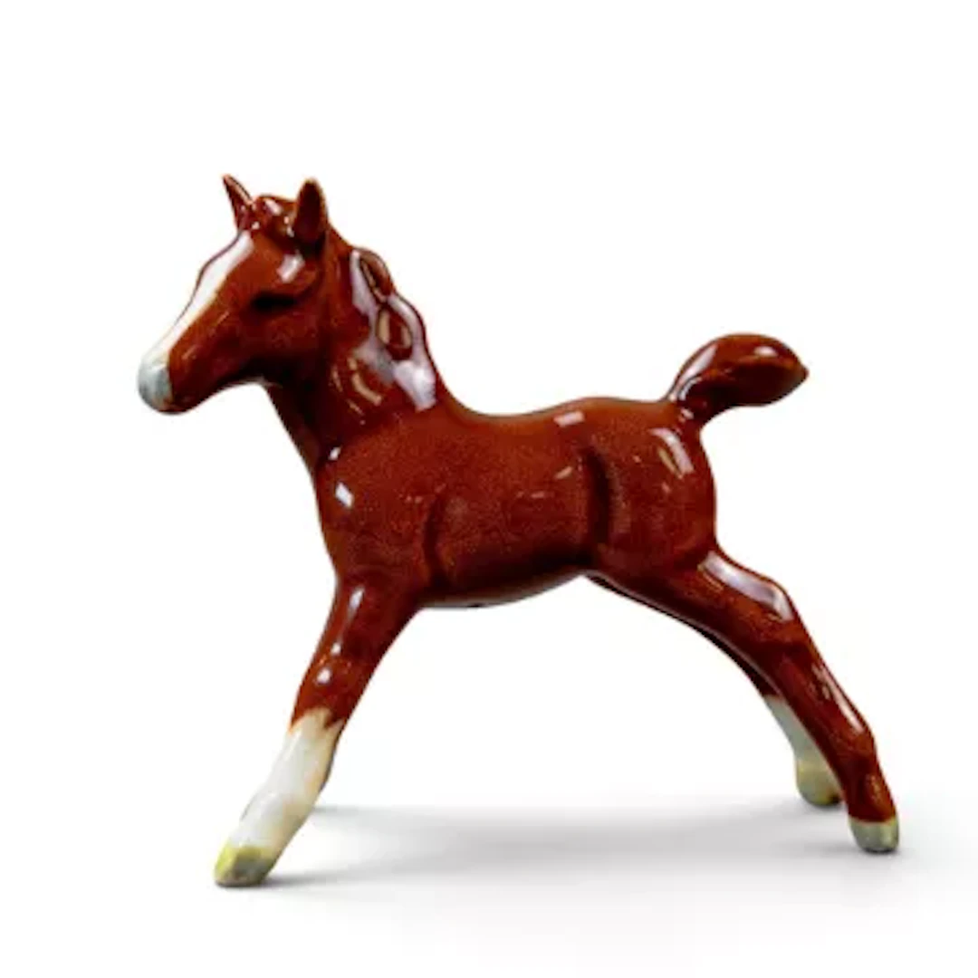 Beswick foal, model 997, in chestnut gloss, h.8.5cm.