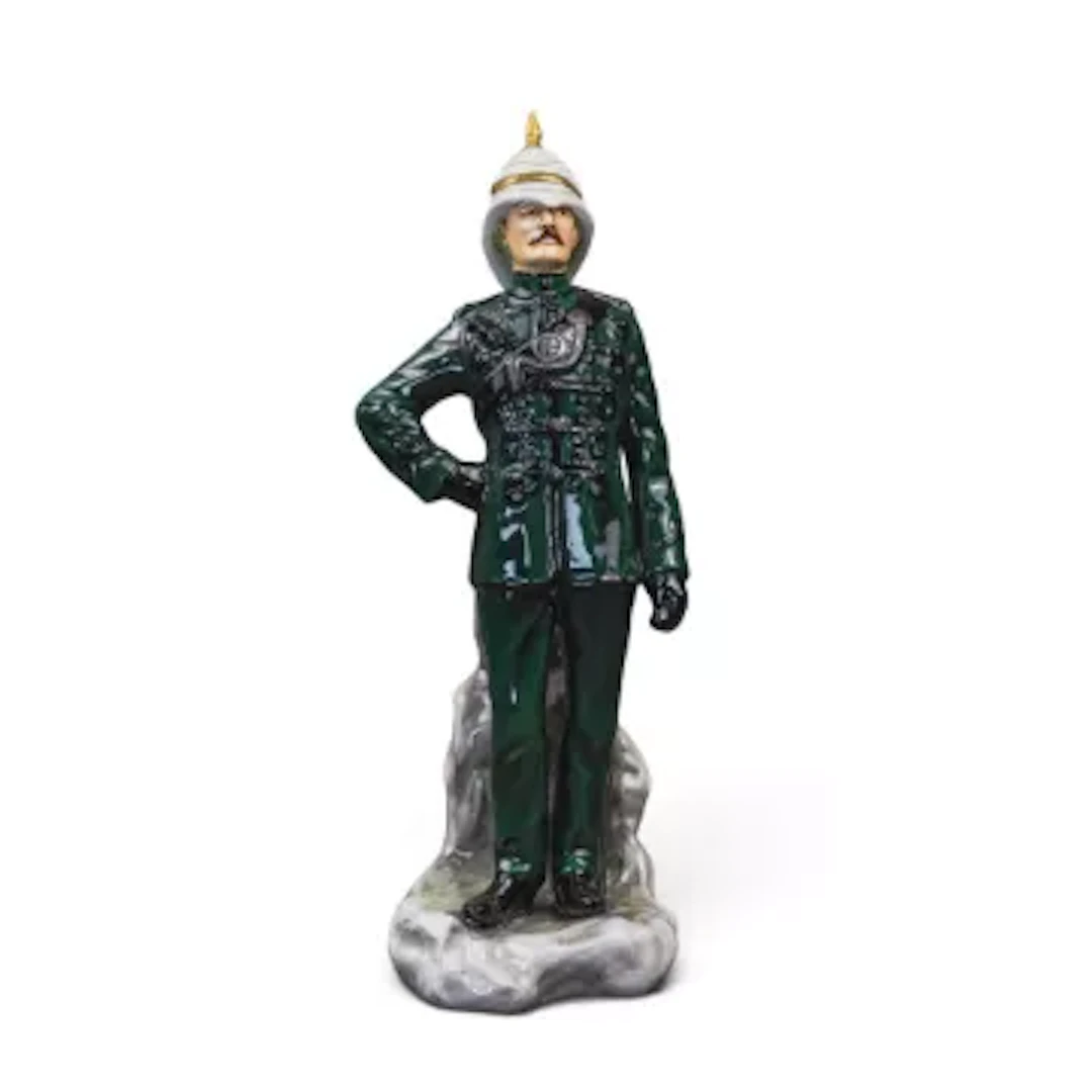 A Michael Sutty porcelain military figure, 7th Gurkha Rifles, h.29cm