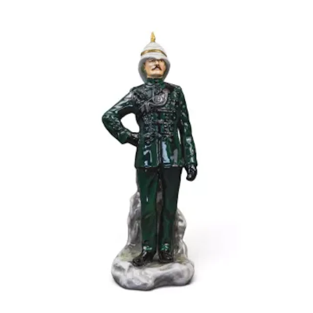 A Michael Sutty porcelain military figure, 7th Gurkha Rifles, h.29cm