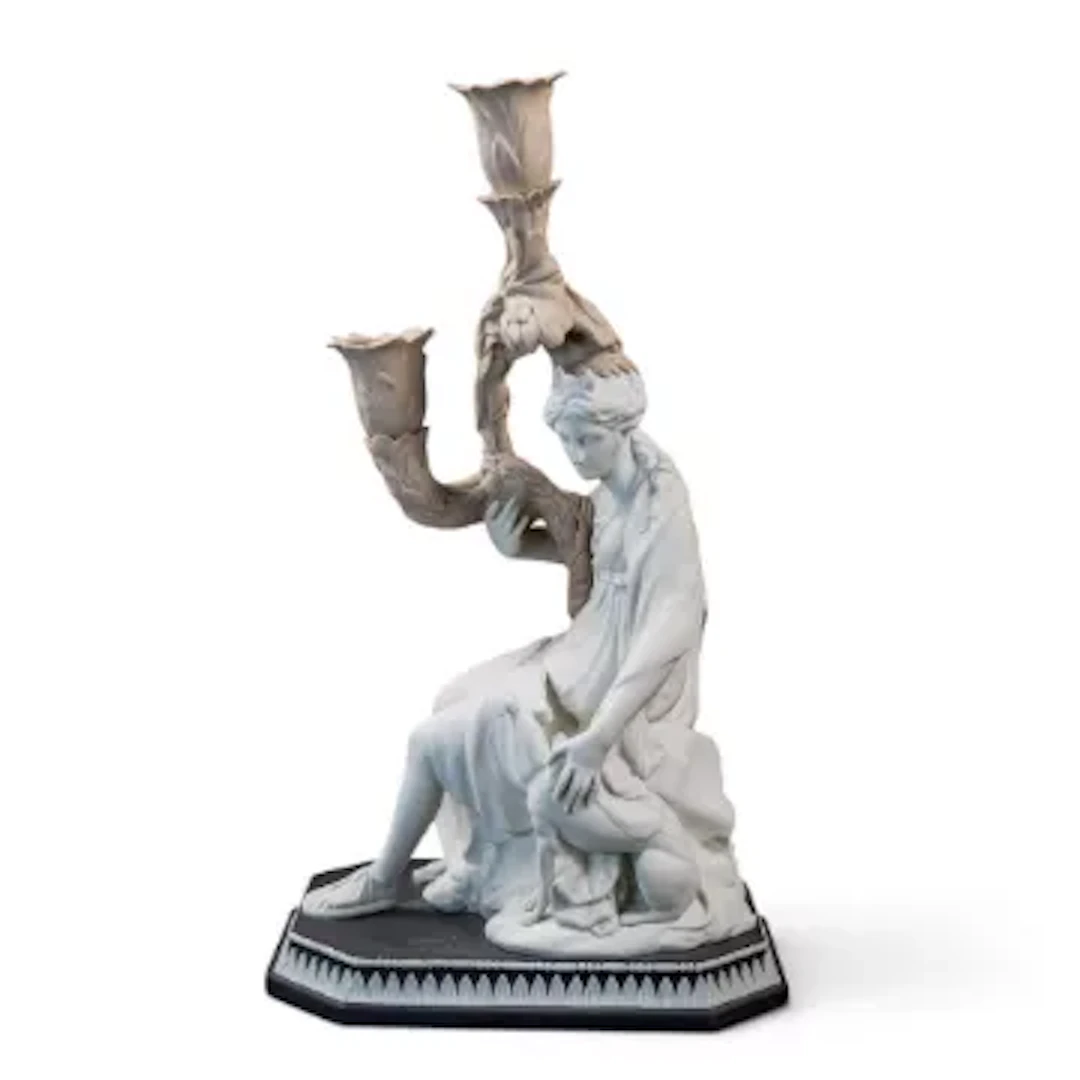 Wedgwood tri colour Jasperware limited edition double candlestick
