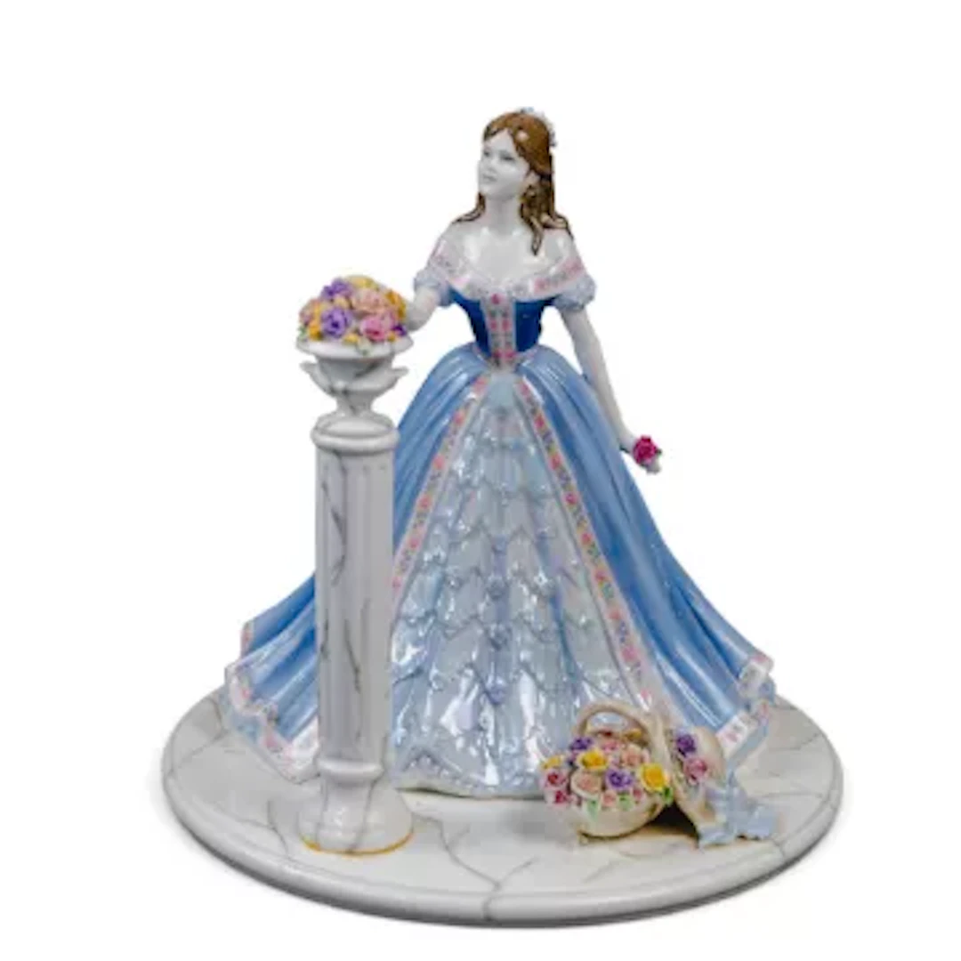 Coalport lady figurine, Rose Terrace, designed by Sue McGarrigle