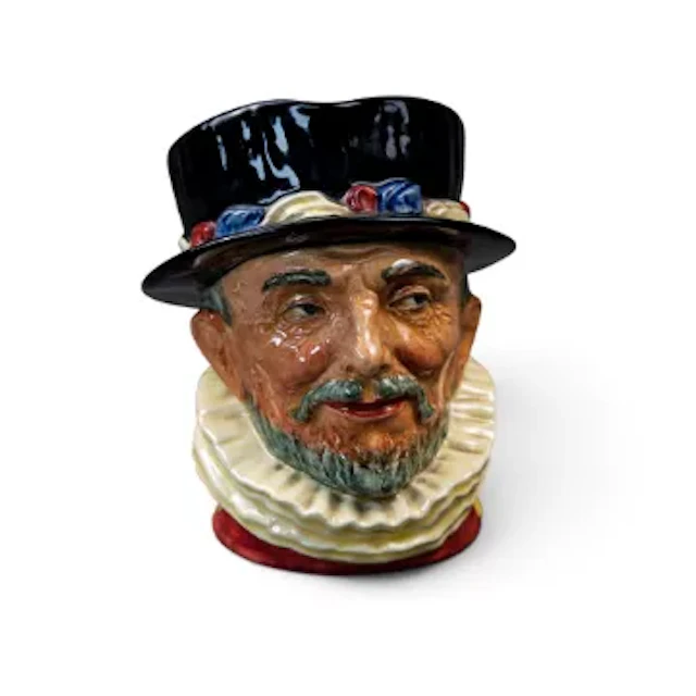 Royal Doulton character jug, 'Beefeaters' D6206, with GR handle and