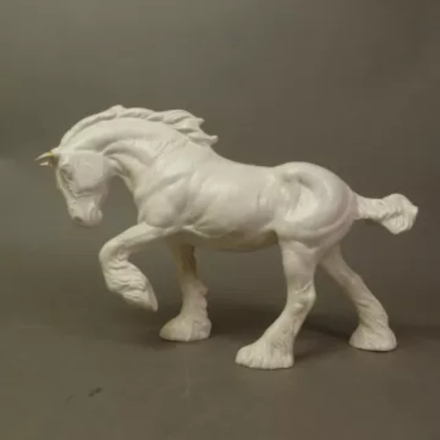 Beswick Action Shire Horse 2578 in matt white.