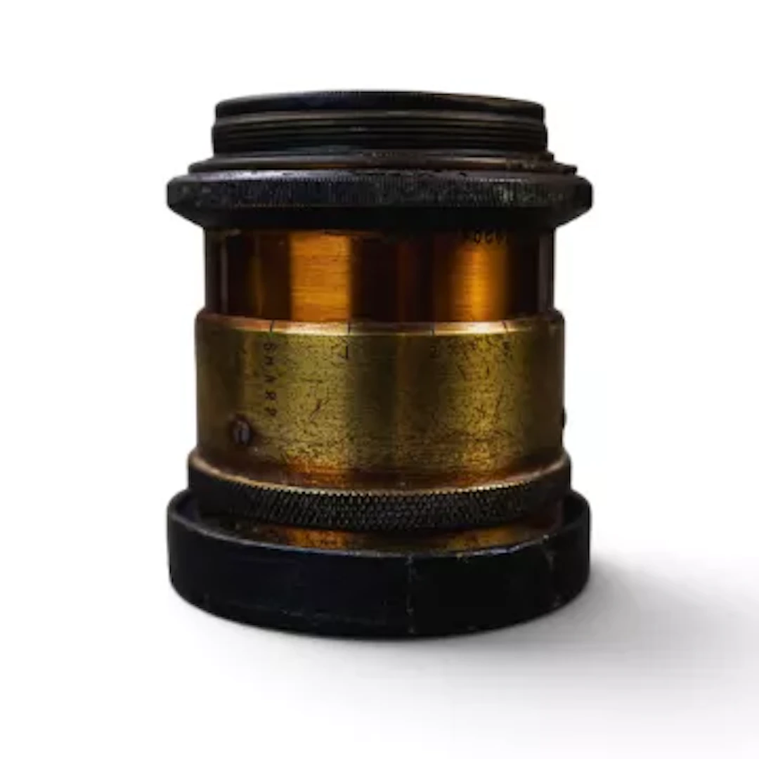 Aldis Anastigmat 6 inch f/3 lens, no.35, with lens cap.