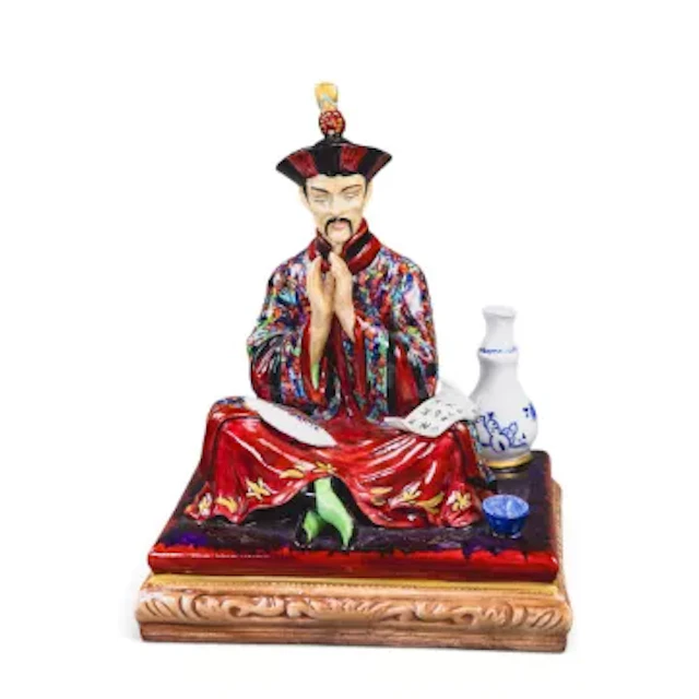 Reg Johnson & Sons bone china character figure, hand painted Chien