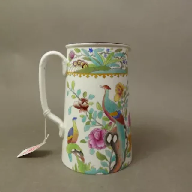 Copeland Spode pearlware jug in the 2547 pattern, height 16.5cm.