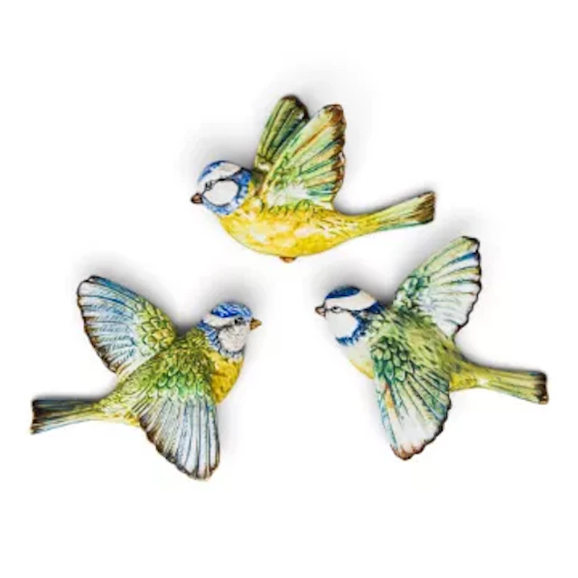 Beswick Blue Tit wall plaques, set of 3. Model nos. 705, 706 & 707. (3)