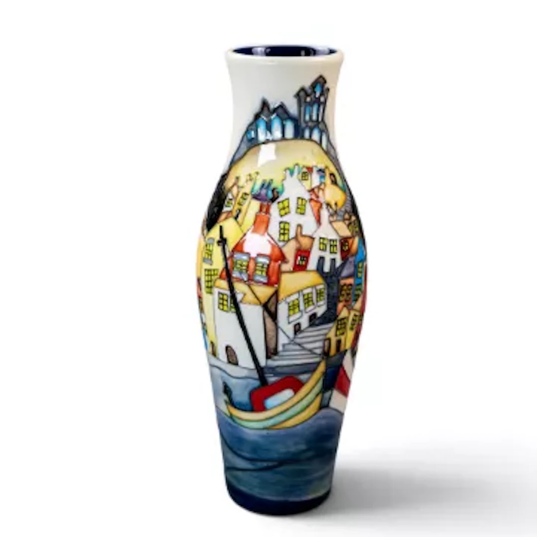 A Moorcroft limited edition vase in the Whitby design by Kerry Goodwin