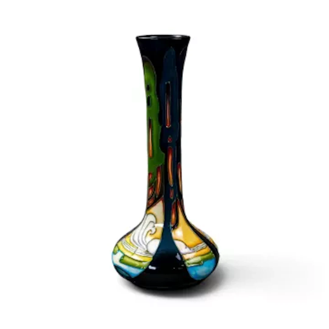 A Moorcroft vase in the New Dawn design, by Emma Bossons, first quality