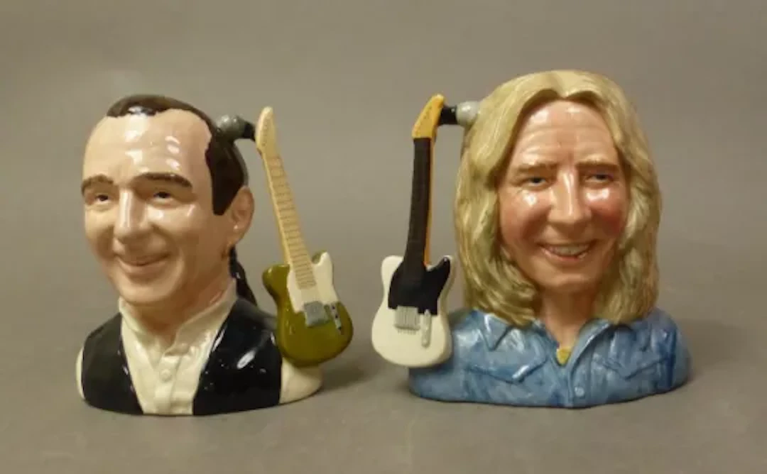Royal Doulton intermediate character jugs Francis Rossi D6961 together