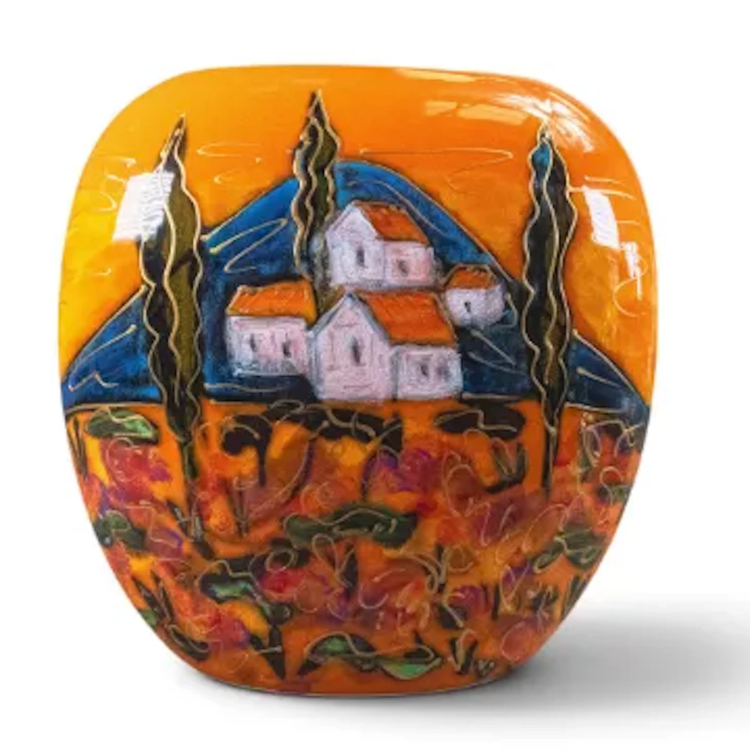 Anita Harris large Tuscany vase. Height 19 cm. Signed in gold.