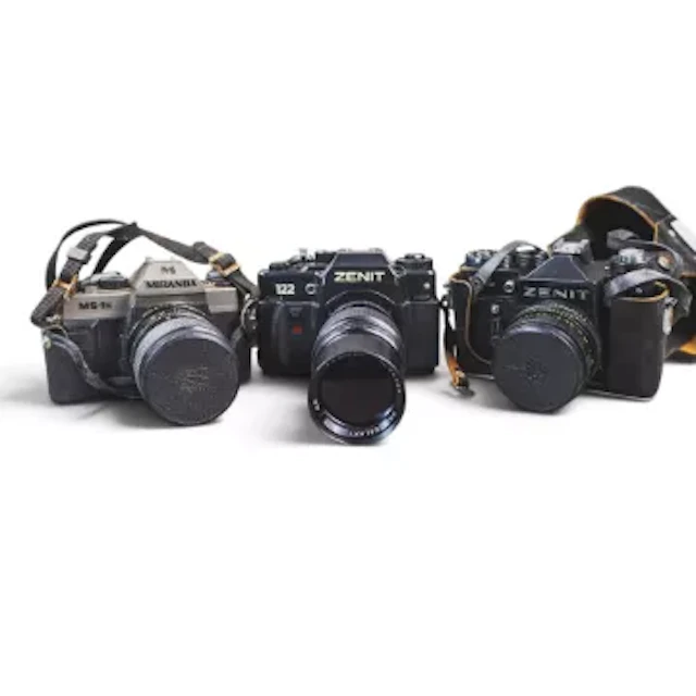 Zenit TTL35mm SLR camera with Helios-44 series 58mm f/2 prime lens
