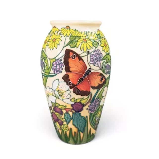 Moorcroft Game Keeper Butterfly vase 398/7, Trial 21.6.19 (Went into