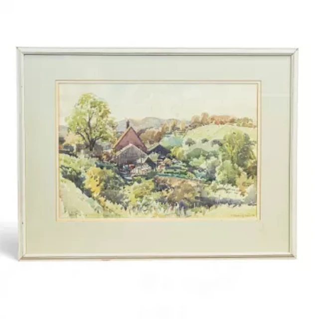 Reginald George HAGGAR, (1905-1988), watercolour "Turbine Farm" Hanford
