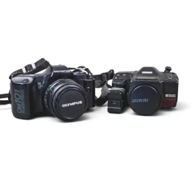 Olympus OM101 Power Focus 35mm SLR camera with 35-70mm f/3.5-4.5 PF