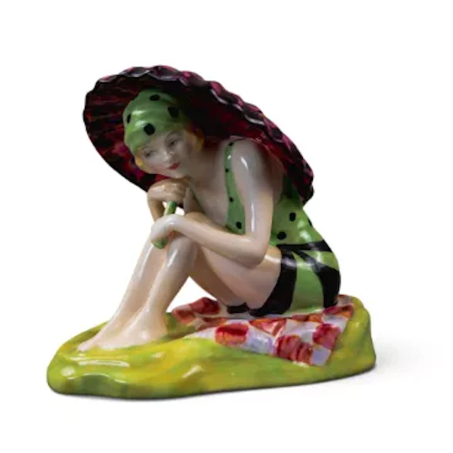 Royal Doulton Lady Figurine Archives, The Bathers Collection, Sunshine
