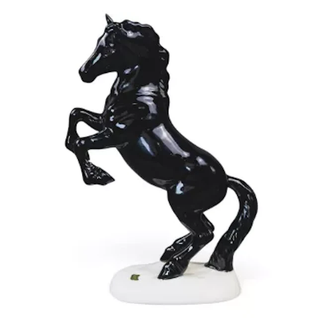 Rare Beswick rearing Welsh Cob in black - first version with original